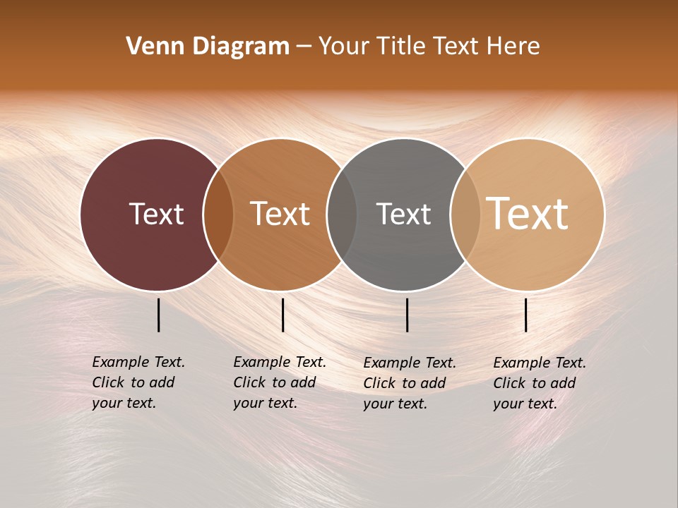A Group Of Different Colored Hair On A Black Background PowerPoint Template
