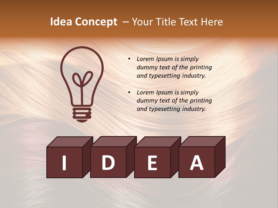 A Group Of Different Colored Hair On A Black Background PowerPoint Template