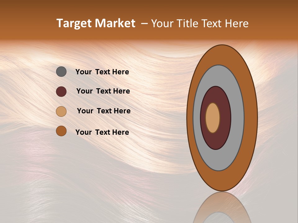 A Group Of Different Colored Hair On A Black Background PowerPoint Template