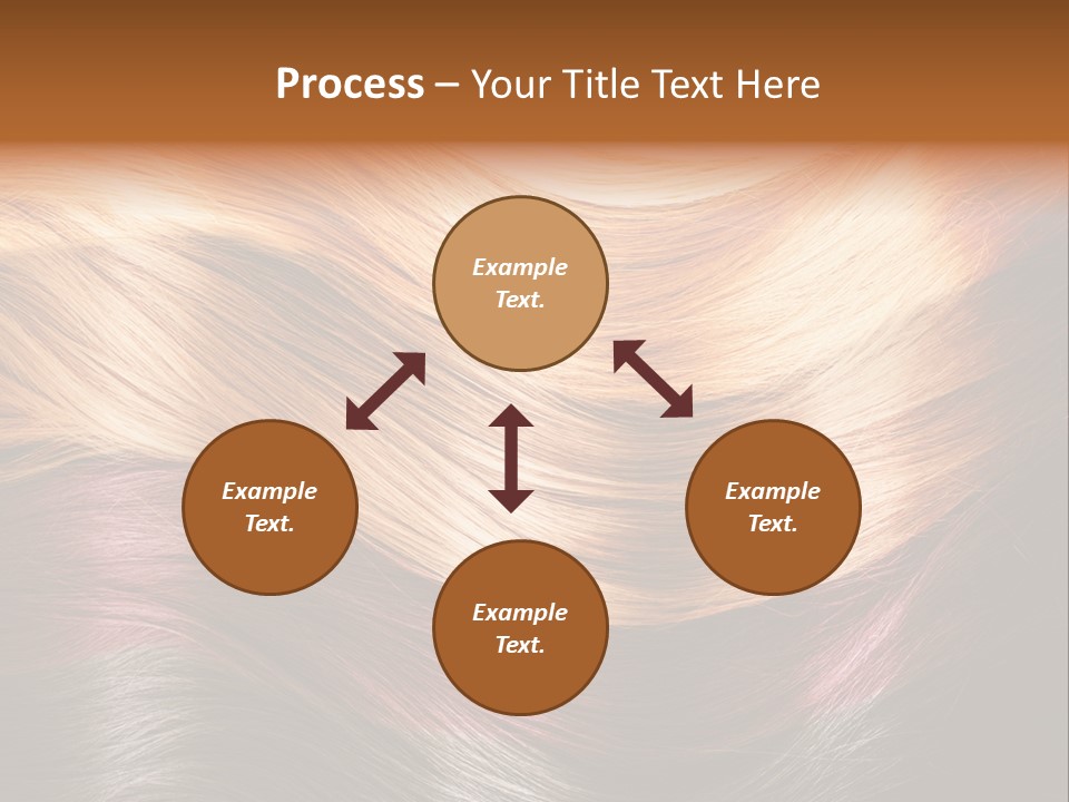 A Group Of Different Colored Hair On A Black Background PowerPoint Template