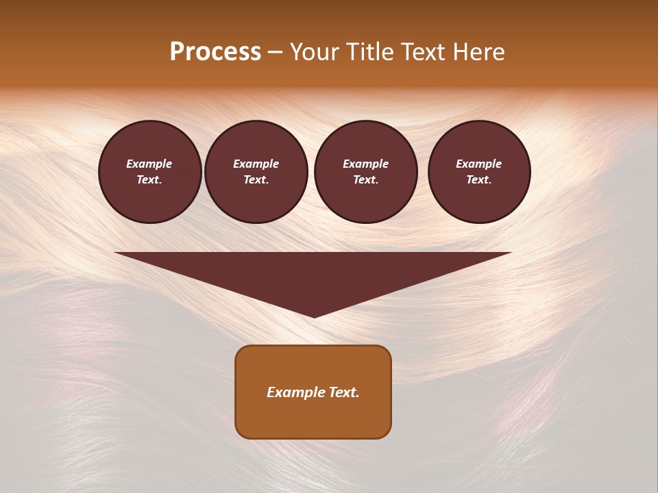 A Group Of Different Colored Hair On A Black Background PowerPoint Template