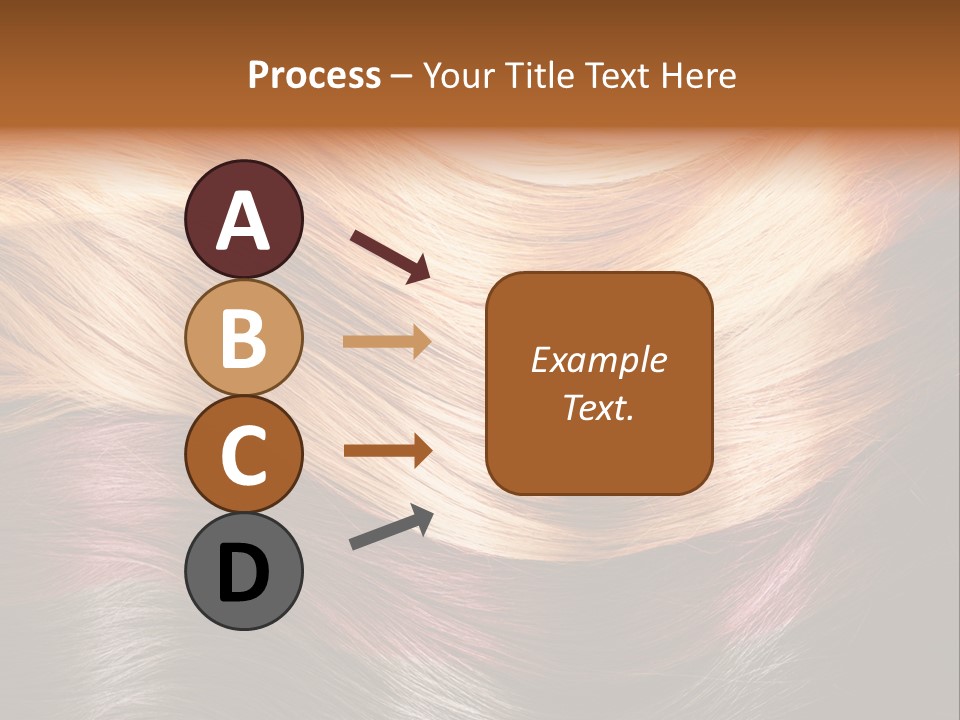 A Group Of Different Colored Hair On A Black Background PowerPoint Template