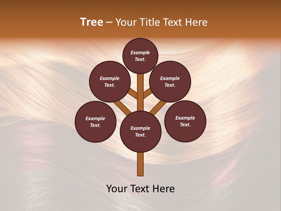 A Group Of Different Colored Hair On A Black Background PowerPoint Template