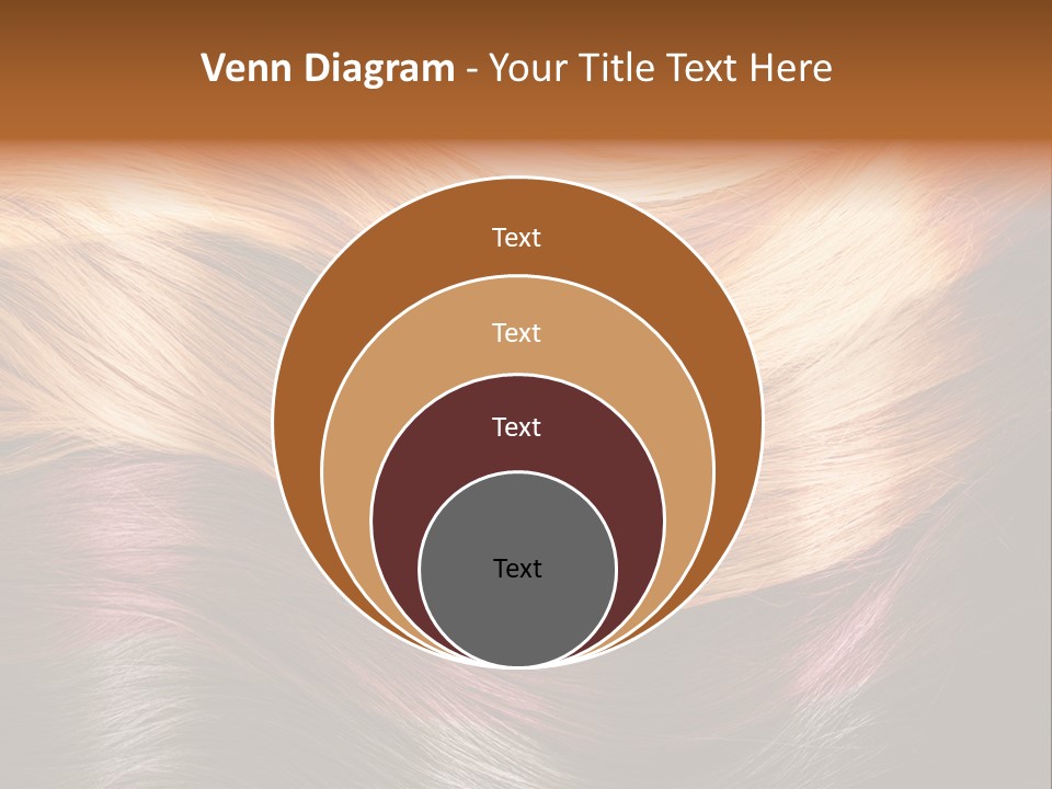 A Group Of Different Colored Hair On A Black Background PowerPoint Template