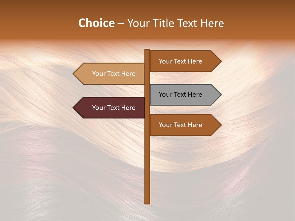 A Group Of Different Colored Hair On A Black Background PowerPoint Template