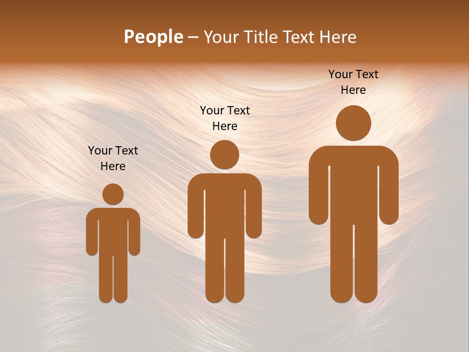 A Group Of Different Colored Hair On A Black Background PowerPoint Template