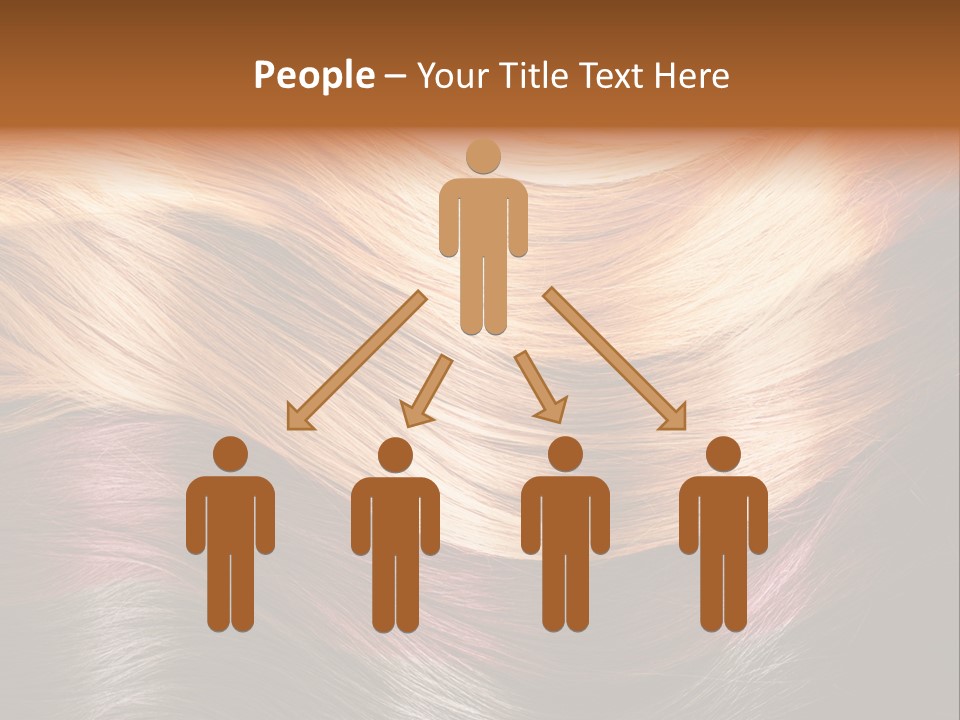 A Group Of Different Colored Hair On A Black Background PowerPoint Template