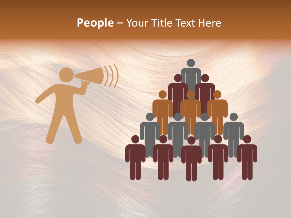 A Group Of Different Colored Hair On A Black Background PowerPoint Template