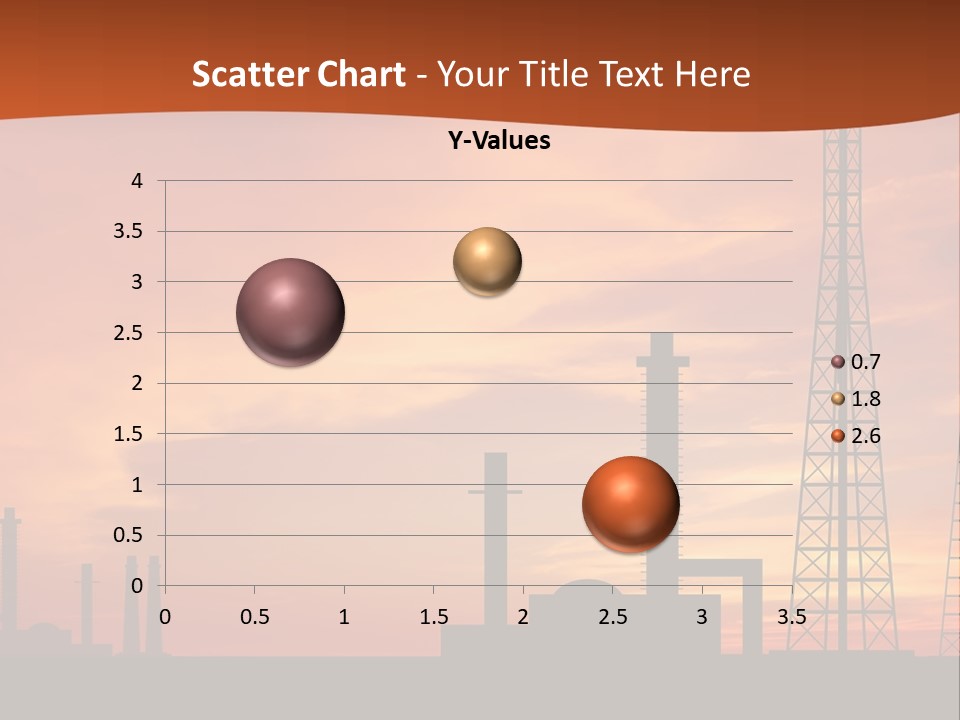 A Power Plant With A Sunset In The Background PowerPoint Template