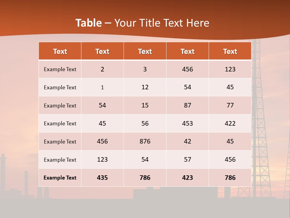A Power Plant With A Sunset In The Background PowerPoint Template