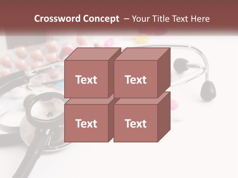 A Medical Powerpoint Presentation With Pills And A Stethoscope PowerPoint Template