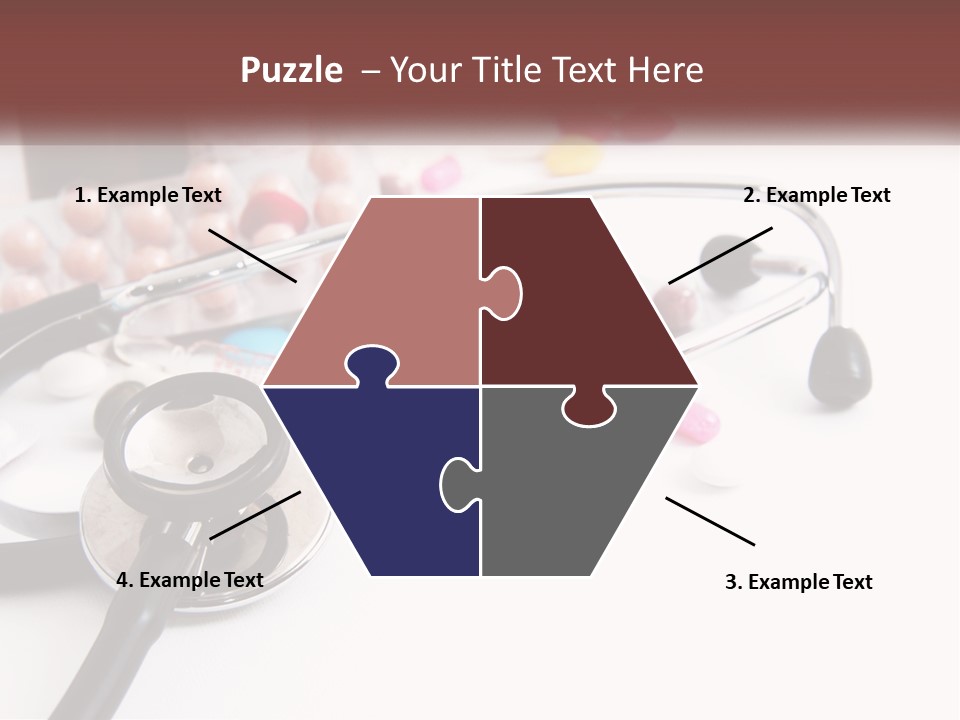 A Medical Powerpoint Presentation With Pills And A Stethoscope PowerPoint Template