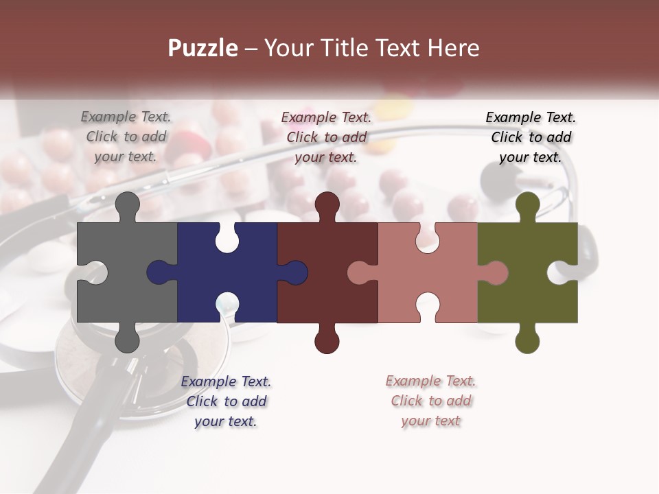 A Medical Powerpoint Presentation With Pills And A Stethoscope PowerPoint Template