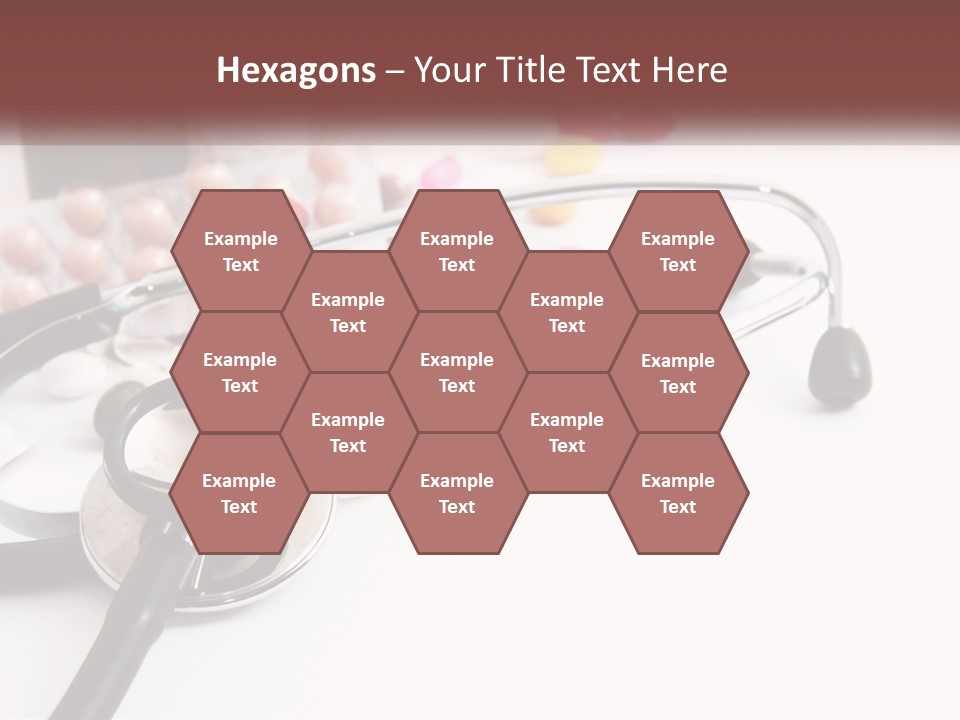 A Medical Powerpoint Presentation With Pills And A Stethoscope PowerPoint Template