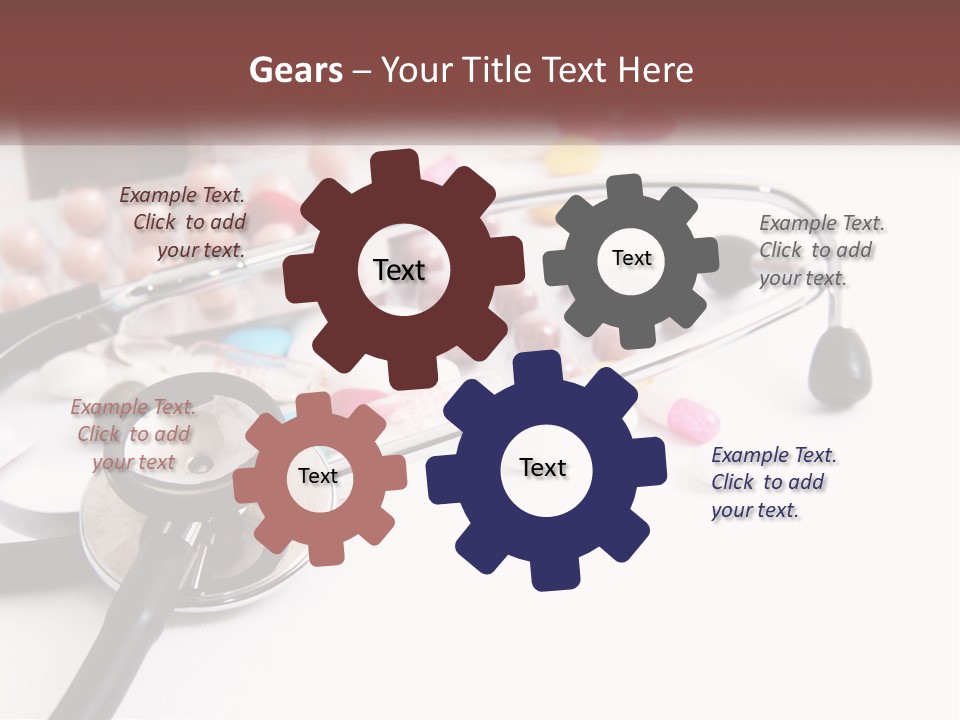 A Medical Powerpoint Presentation With Pills And A Stethoscope PowerPoint Template
