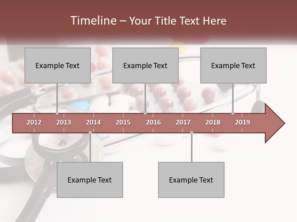 A Medical Powerpoint Presentation With Pills And A Stethoscope PowerPoint Template