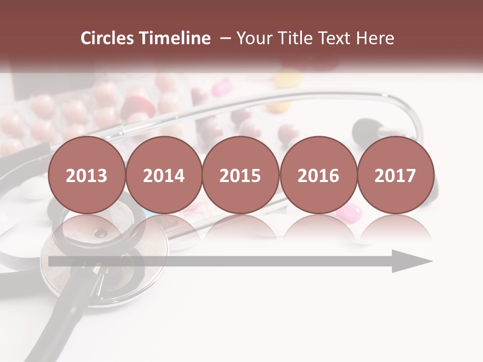 A Medical Powerpoint Presentation With Pills And A Stethoscope PowerPoint Template