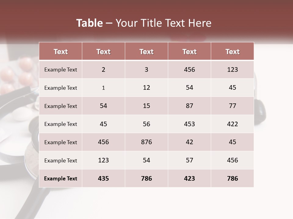 A Medical Powerpoint Presentation With Pills And A Stethoscope PowerPoint Template