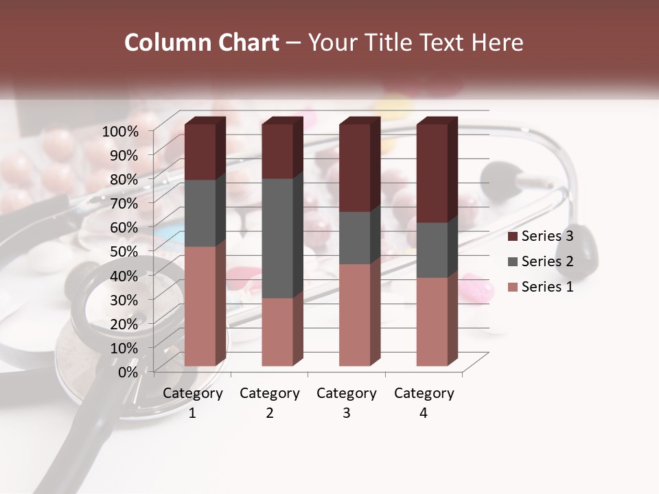 A Medical Powerpoint Presentation With Pills And A Stethoscope PowerPoint Template