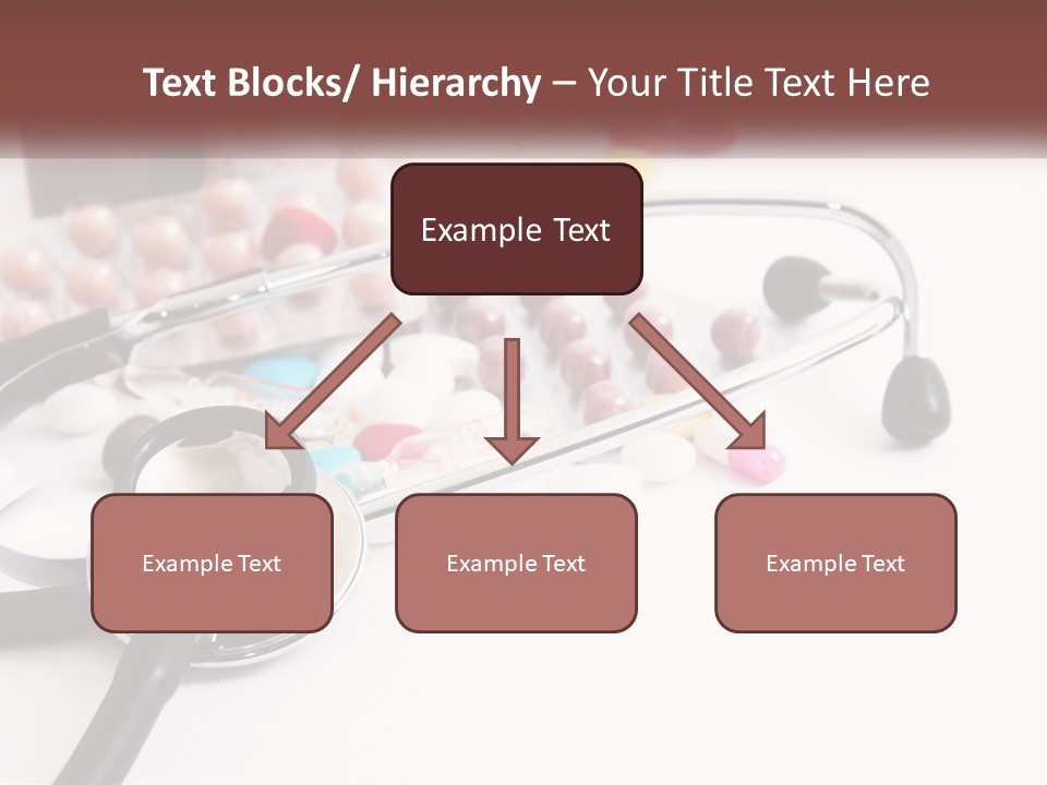 A Medical Powerpoint Presentation With Pills And A Stethoscope PowerPoint Template