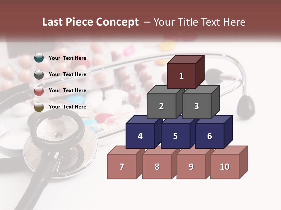 A Medical Powerpoint Presentation With Pills And A Stethoscope PowerPoint Template