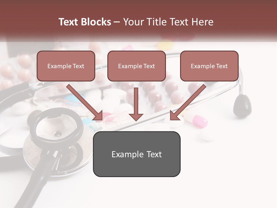 A Medical Powerpoint Presentation With Pills And A Stethoscope PowerPoint Template