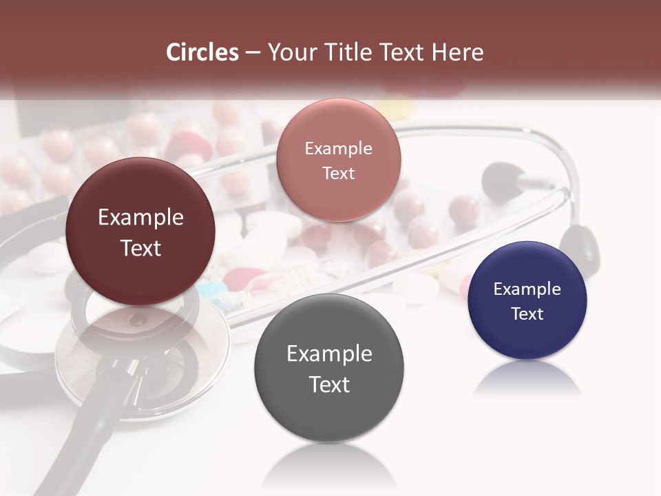 A Medical Powerpoint Presentation With Pills And A Stethoscope PowerPoint Template