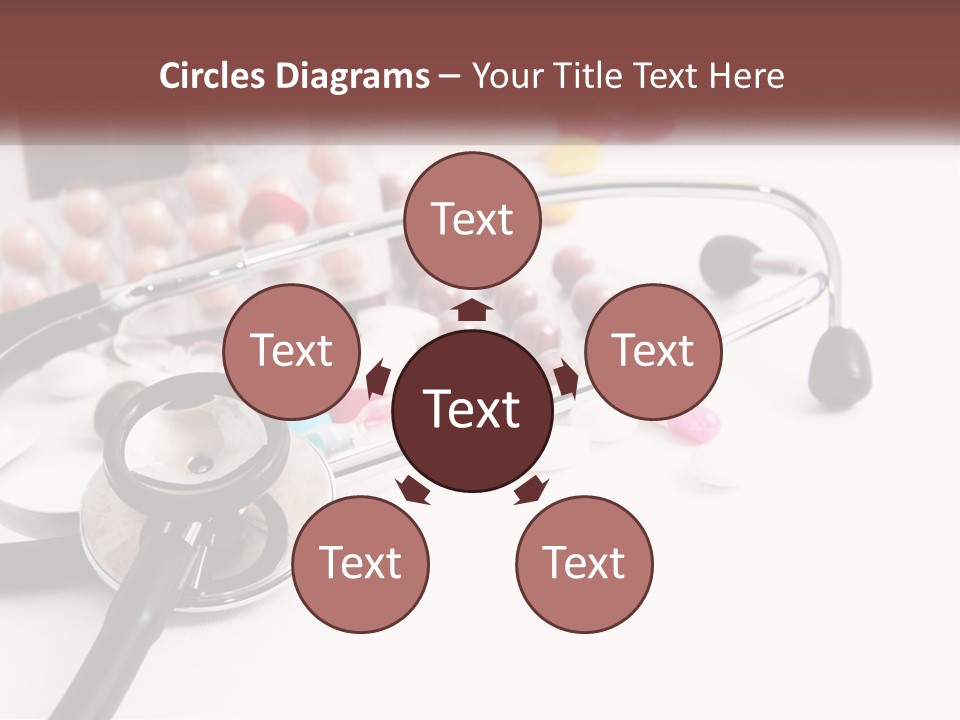 A Medical Powerpoint Presentation With Pills And A Stethoscope PowerPoint Template