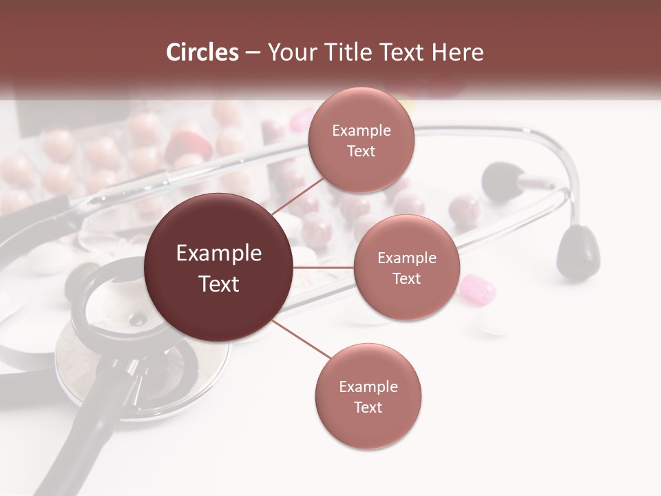 A Medical Powerpoint Presentation With Pills And A Stethoscope PowerPoint Template