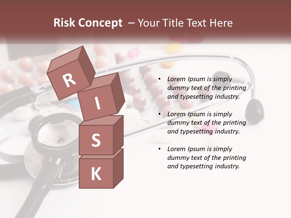 A Medical Powerpoint Presentation With Pills And A Stethoscope PowerPoint Template