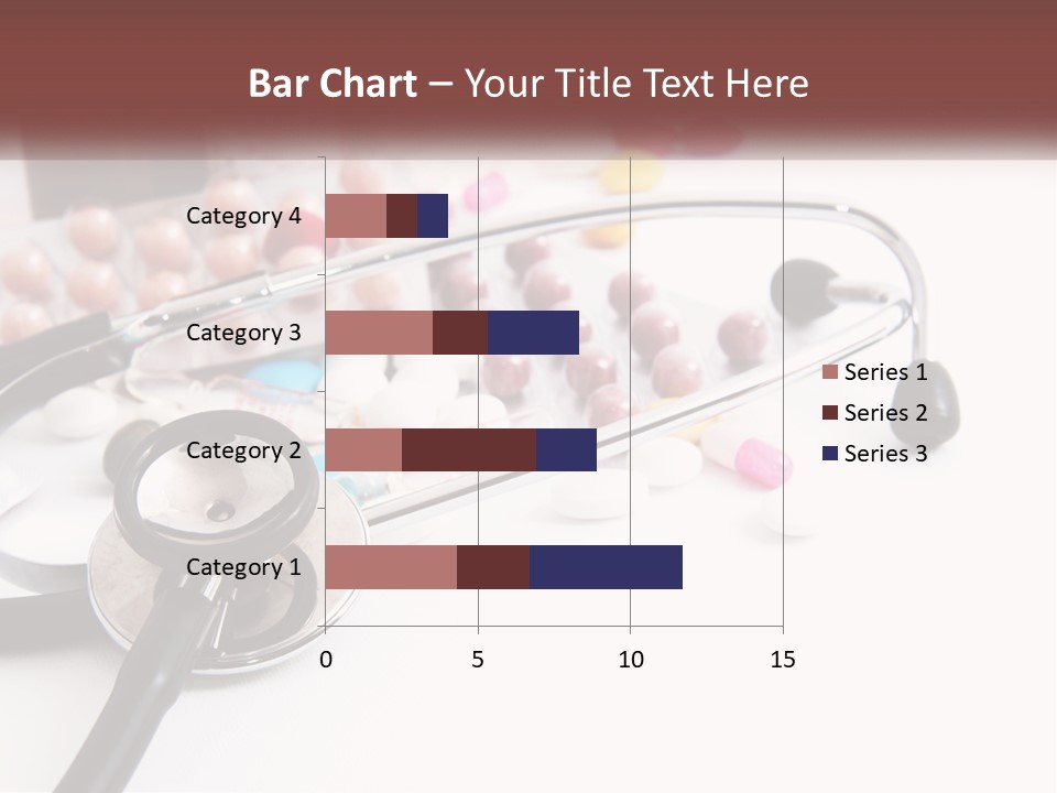A Medical Powerpoint Presentation With Pills And A Stethoscope PowerPoint Template
