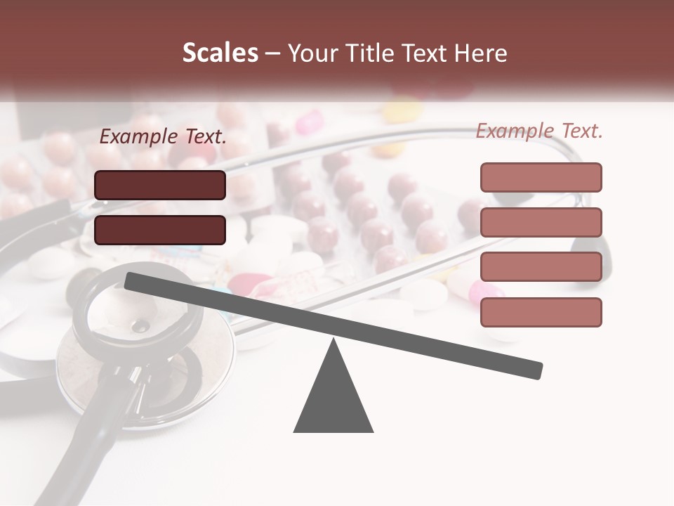 A Medical Powerpoint Presentation With Pills And A Stethoscope PowerPoint Template