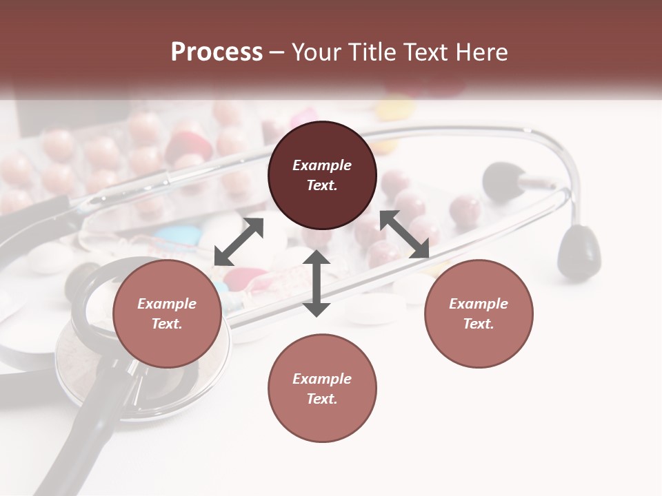 A Medical Powerpoint Presentation With Pills And A Stethoscope PowerPoint Template