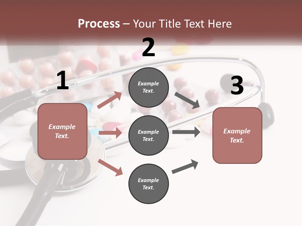 A Medical Powerpoint Presentation With Pills And A Stethoscope PowerPoint Template