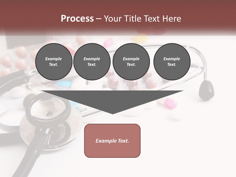A Medical Powerpoint Presentation With Pills And A Stethoscope PowerPoint Template