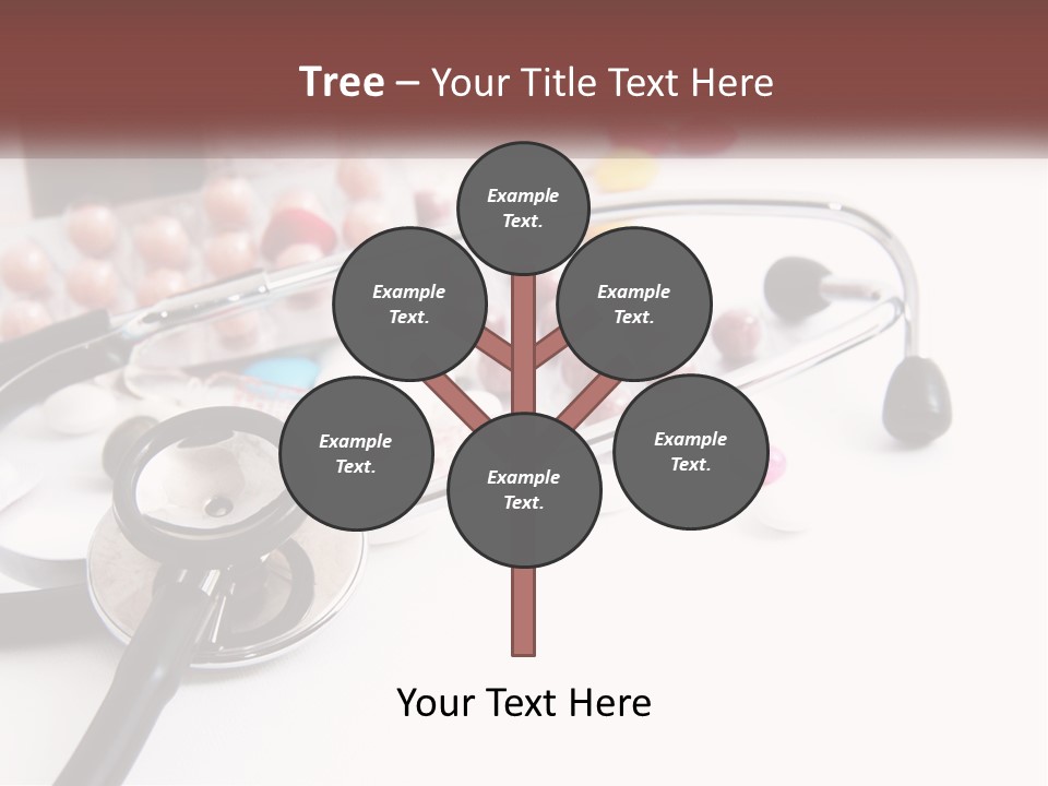 A Medical Powerpoint Presentation With Pills And A Stethoscope PowerPoint Template