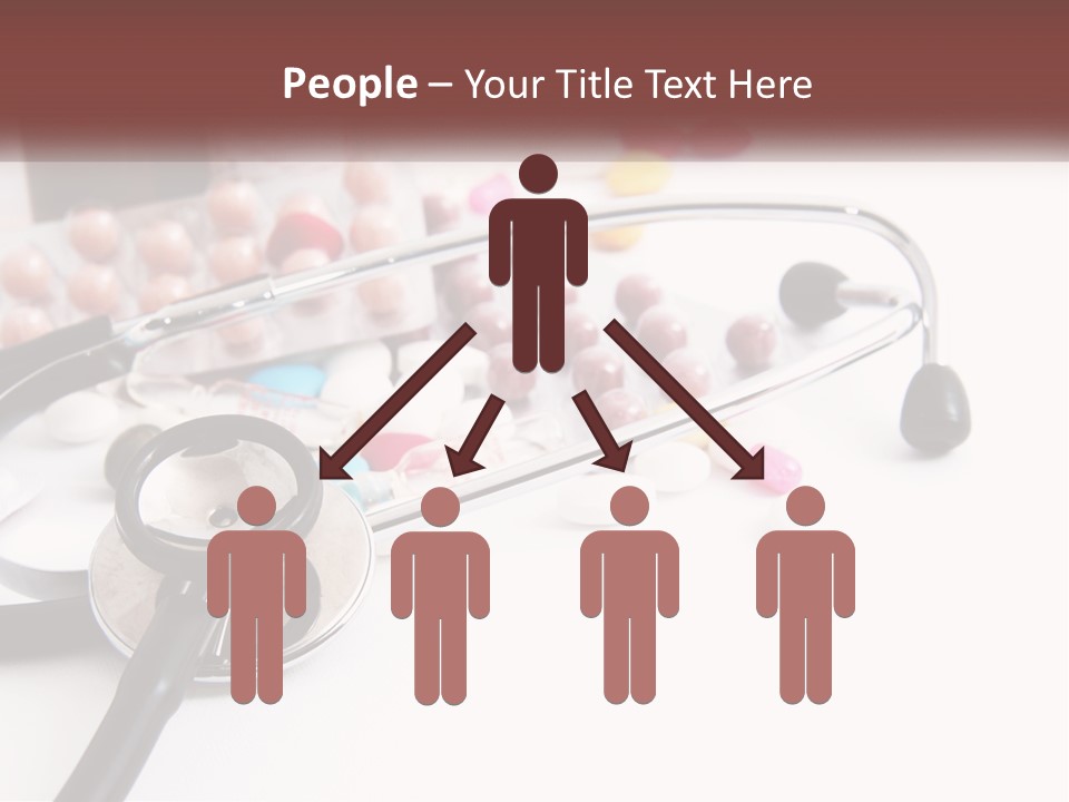 A Medical Powerpoint Presentation With Pills And A Stethoscope PowerPoint Template