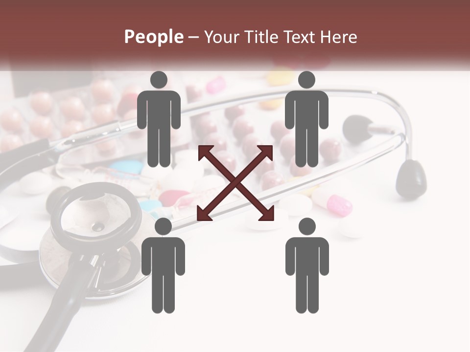 A Medical Powerpoint Presentation With Pills And A Stethoscope PowerPoint Template