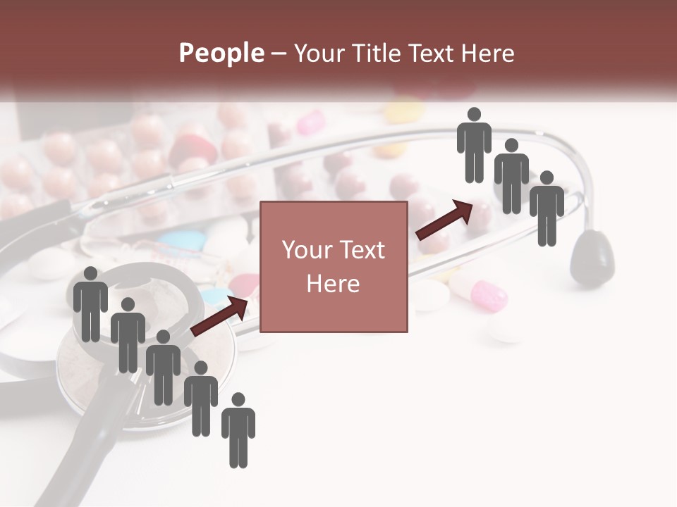 A Medical Powerpoint Presentation With Pills And A Stethoscope PowerPoint Template