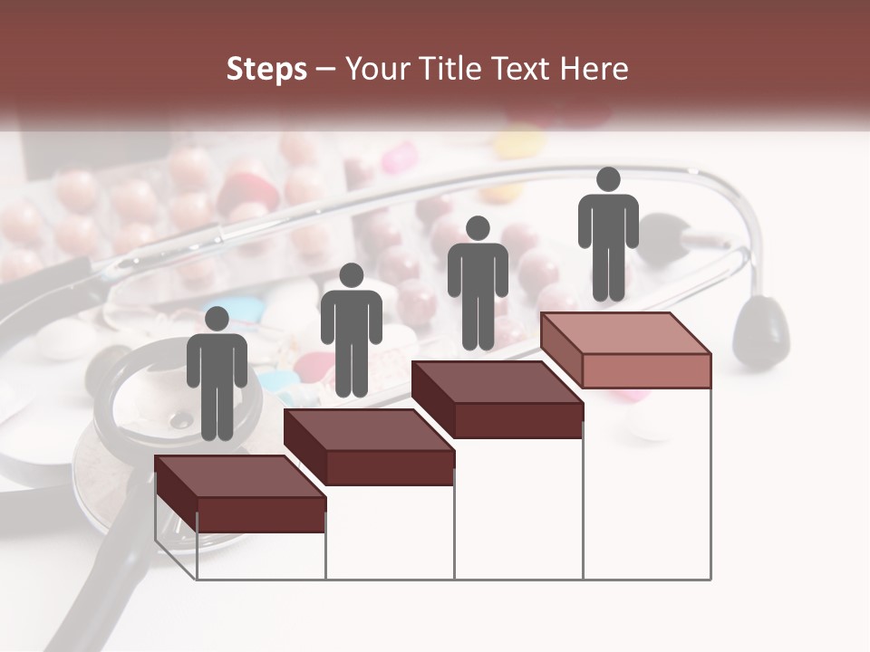 A Medical Powerpoint Presentation With Pills And A Stethoscope PowerPoint Template