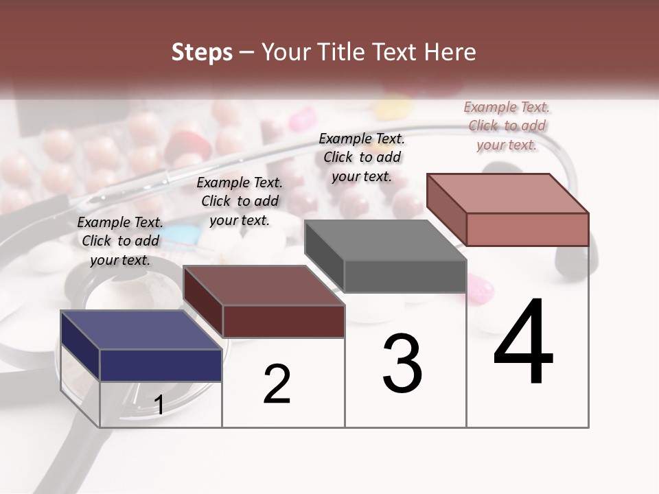 A Medical Powerpoint Presentation With Pills And A Stethoscope PowerPoint Template