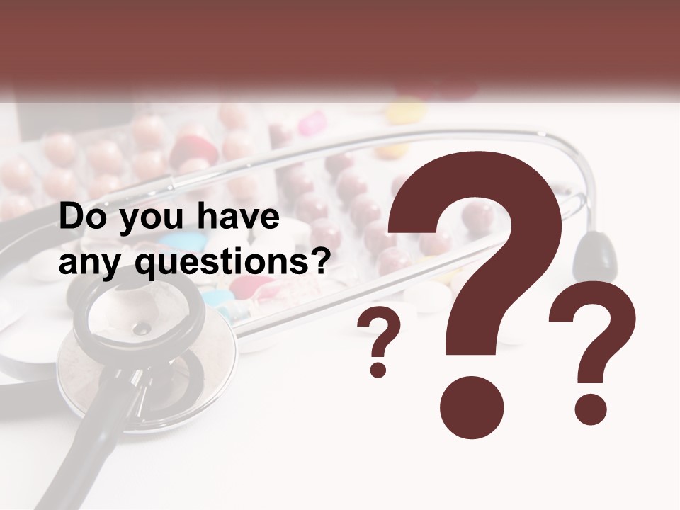 A Medical Powerpoint Presentation With Pills And A Stethoscope PowerPoint Template