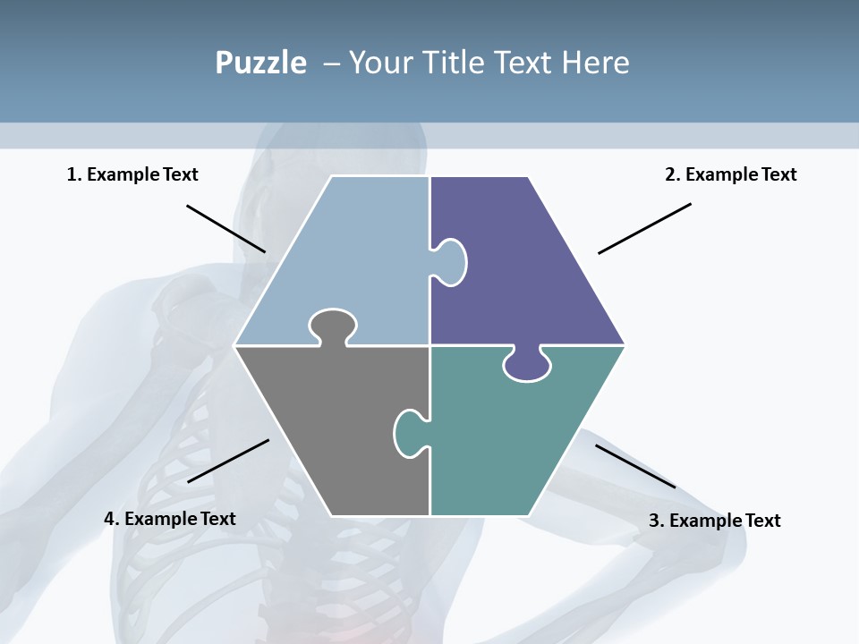 A Skeleton Holding His Back In Pain Powerpoint Presentation PowerPoint Template