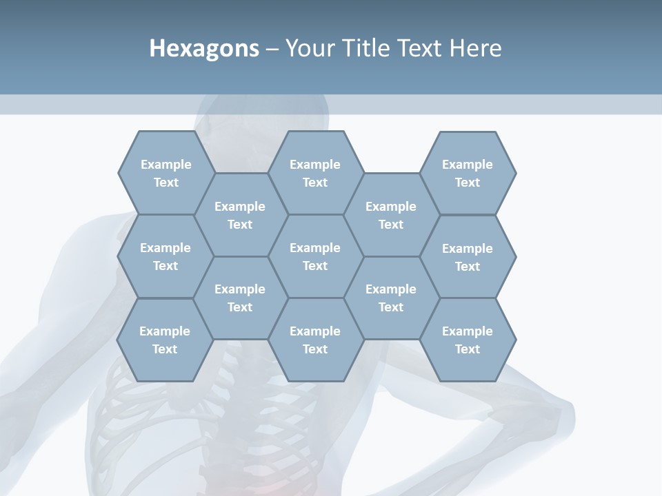 A Skeleton Holding His Back In Pain Powerpoint Presentation PowerPoint Template
