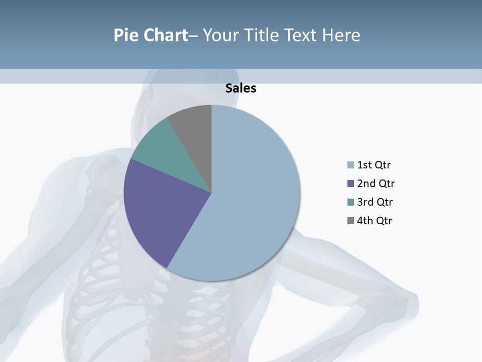 A Skeleton Holding His Back In Pain Powerpoint Presentation PowerPoint Template