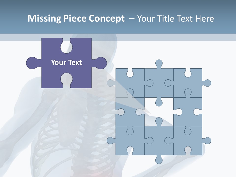 A Skeleton Holding His Back In Pain Powerpoint Presentation PowerPoint Template