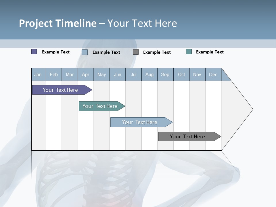 A Skeleton Holding His Back In Pain Powerpoint Presentation PowerPoint Template