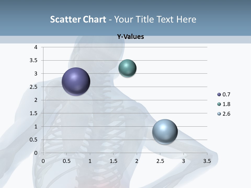 A Skeleton Holding His Back In Pain Powerpoint Presentation PowerPoint Template