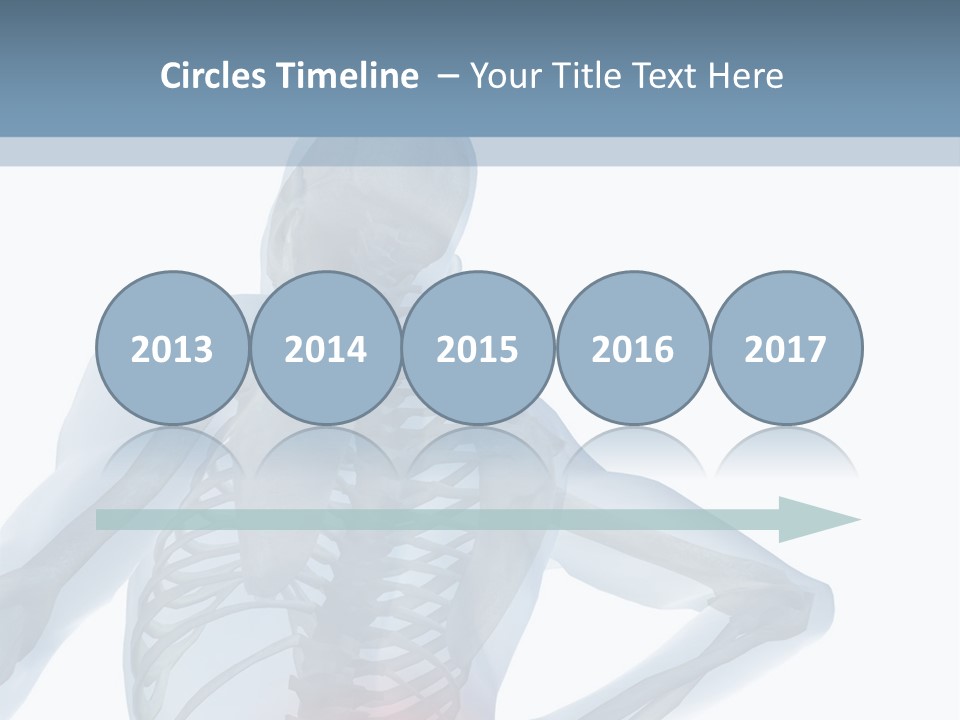 A Skeleton Holding His Back In Pain Powerpoint Presentation PowerPoint Template