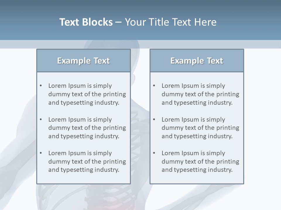 A Skeleton Holding His Back In Pain Powerpoint Presentation PowerPoint Template